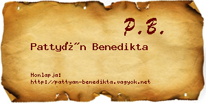 Pattyán Benedikta névjegykártya